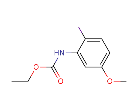 Molecular Structure of 636567-57-2 (Carbamic acid, (2-iodo-5-methoxyphenyl)-, ethyl ester)