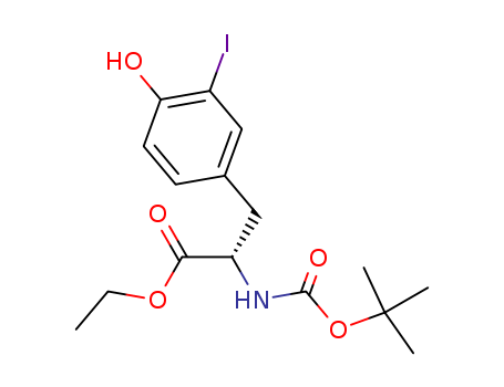 N-(tert-butyloxycarbonyl)-3-(4-hydroxy-3-iodophenyl)-L-alanine ethyl ester
