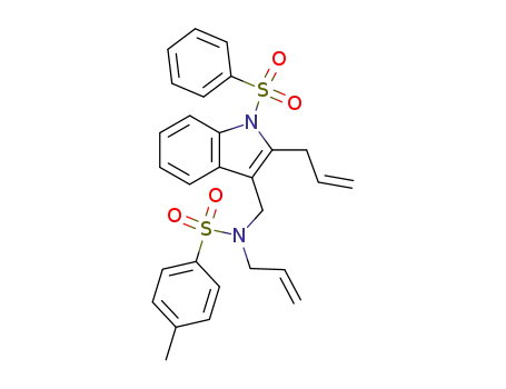 2-allyl-3-[(N-allyl-N-tosylamino)methyl]-1-(phenylsulfonyl)indole