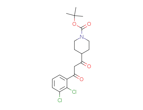 4-[3-(2,3-dichloro-phenyl)-3-oxo-propionyl]-piperidine-1-carboxylic acid <i>tert</i>-butyl ester