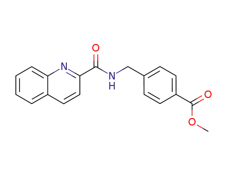 Benzoic acid, 4-[[(2-quinolinylcarbonyl)amino]methyl]-, methyl ester
