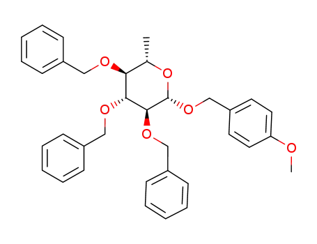 (2S,3S,4R,5S,6S)-3,4,5-Tris-benzyloxy-2-(4-methoxy-benzyloxy)-6-methyl-tetrahydro-pyran