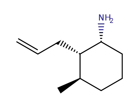 Molecular Structure of 795275-77-3 (Cyclohexanamine, 3-methyl-2-(2-propenyl)-, (1R,2S,3R)- (9CI))
