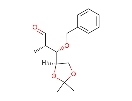 (2S,3S)-3-Benzyloxy-3-((R)-2,2-dimethyl-[1,3]dioxolan-4-yl)-2-methyl-propionaldehyde