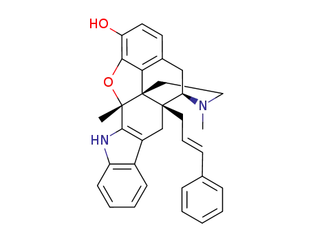 6,7-didehydro-4,5α-epoxy-5,17-dimethyl-14β-[(2E)-3-phenylprop-2-enyl]indolo[2',3':6,7]morphinan-3-ol