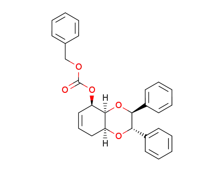 carbonic acid benzyl ester 2,3-diphenyl-2,3,4a,5,8,8a-hexahydro-benzo[1,4]dioxin-5-yl ester