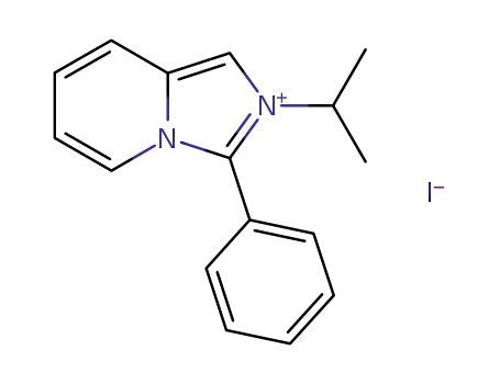 Imidazo[1,5-a]pyridinium, 2-(1-methylethyl)-3-phenyl-, iodide