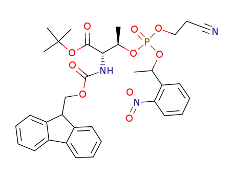 N-α-Fmoc-phospho(1-nitrophenylethyl-2-cyanoethyl)-L-threonine tert-butyl ester
