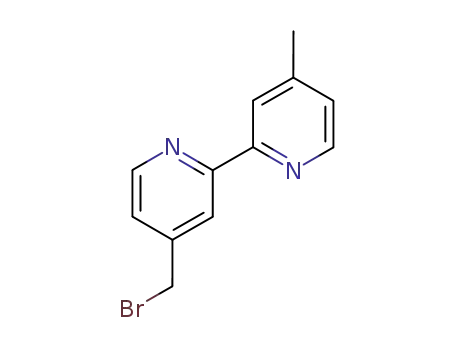 Molecular Structure of 81998-05-2 (4-(BROMOMETHYL)-4'-METHYL-2,2'-BIPYRIDINE)