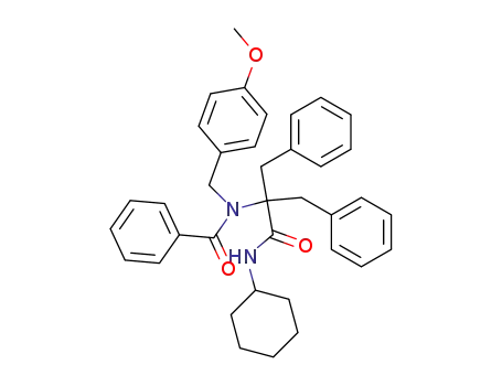 N-benzoyl-N-(4-methoxybenzyl)-α,α-dibenzylglycine cyclohexyl amide