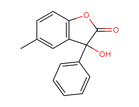 Molecular Structure of 92545-53-4 (2(3H)-Benzofuranone, 3-hydroxy-5-methyl-3-phenyl-)