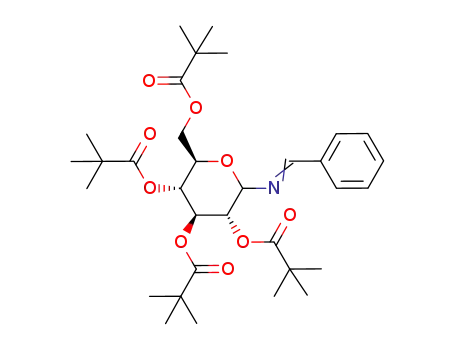 N-(2,3,4,6-tetra-O-pivaloyl-D-glucopyranosyl)benzylideneamine
