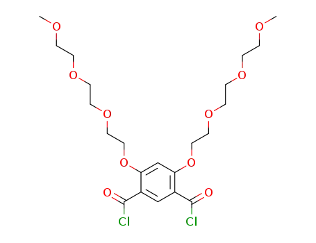 Molecular Structure of 773866-29-8 (4,6-bis-{2-[2-(2-methoxy-ethoxy)-ethoxy]-ethoxy}-isophthaloyl dichloride)