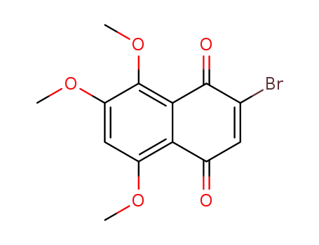 Molecular Structure of 136008-90-7 (1,4-Naphthalenedione, 2-bromo-5,7,8-trimethoxy-)