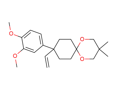 9-(3,4-dimethoxy-phenyl)-3,3-dimethyl-9-vinyl-1,5-dioxa-spiro[5.5]undecane