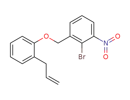 Molecular Structure of 851659-50-2 (2-bromo-3-nitro-1-[(2-(2-propen-1-yl)phenoxy)methyl]benzene)