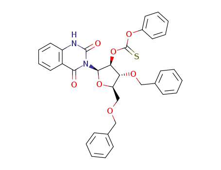 3-(3',5'-di-O-benzyl-2'-O-phenoxythiocarbonyl-β-D-arabinosyl)-2,4-quinazolinedione