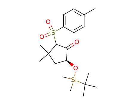 5-(<i>tert</i>-butyl-dimethyl-silanyloxy)-3,3-dimethyl-2-(toluene-4-sulfonyl)-cyclopentanone