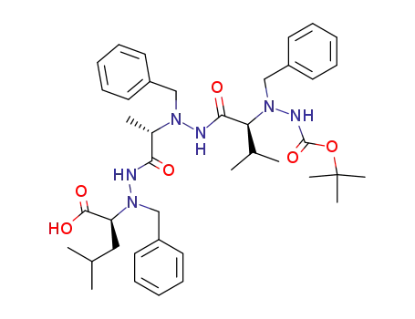 (S)-2-(1-benzyl-2-{(S)-2-[1-benzyl-2-((S)-2-{1-benzyl-2-[(tert-butoxy)carbonyl]hydrazino}-3-methylbutanoyl)hydrazino]propanoyl}hydrazino)-4-methylpentanoic acid