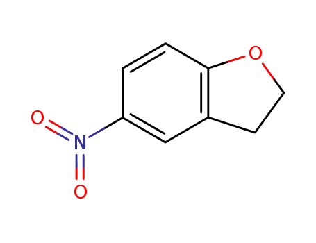 Molecular Structure of 17403-47-3 (5-Nitro-2,3-dihydro-1-benzofuran)