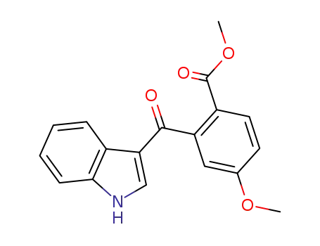 Benzoic acid, 2-(1H-indol-3-ylcarbonyl)-4-methoxy-, methyl ester