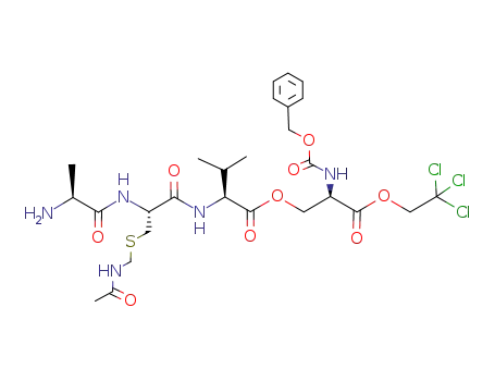 Molecular Structure of 713122-04-4 ((Z)-D-Ser[L-Ala-L-Cys(Acm)-L-Val]-OTce)