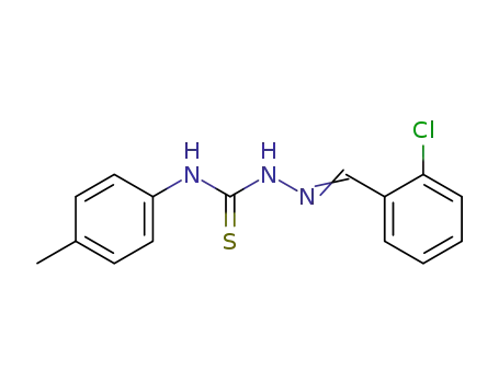 Molecular Structure of 97496-60-1 (2-chlorobenzaldehyde N-(4-methylphenyl)thiosemicarbazone)