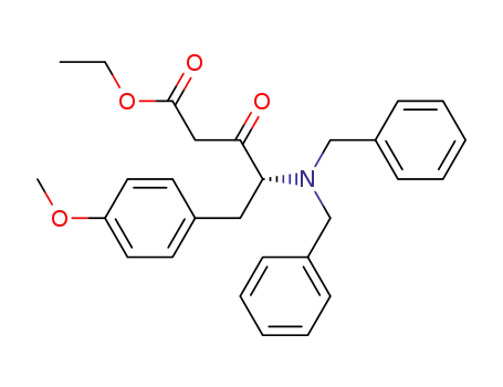 ethyl (4R)-4-dibenzylamino-5-(4-methoxyphenyl)-3-oxopentanoate