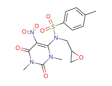 6-[N-(2,3-epoxypropyl)-N-tosyl]amino-5-nitro-1,3-dimethyluracil