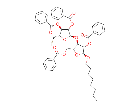 octyl 2,3-di-O-benzoyl-5-deoxy-5-fluoro-α-D-arabinofuranosyl-(1->3)-2,5-di-O-benzoyl-α-D-arabinofuranoside