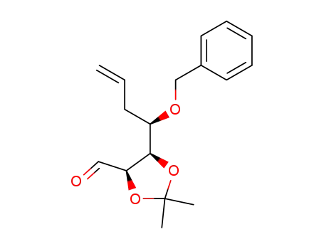 (4R,5R)-5-((R)-1-Benzyloxy-but-3-enyl)-2,2-dimethyl-[1,3]dioxolane-4-carbaldehyde