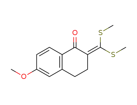 2-(Bis-methylsulfanyl-methylene)-6-methoxy-3,4-dihydro-2H-naphthalen-1-one
