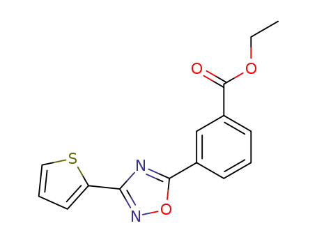 Benzoic acid, 3-[3-(2-thienyl)-1,2,4-oxadiazol-5-yl]-, ethyl ester