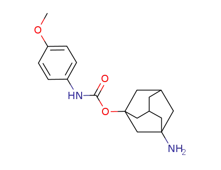 Molecular Structure of 1027414-42-1 (3-[[(4-methoxyphenylamino)carbonyl]oxy]-1-aminoadamantane)