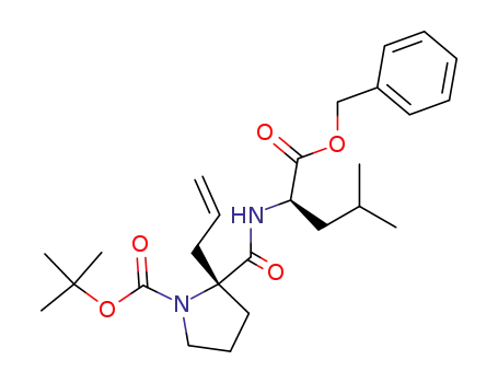 N-[2-allyl-N-(tert-butoxycarbonyl)-L-prolyl]-D-leucine benzyl ester