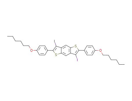 2,6-Bis-(4-hexyloxy-phenyl)-3,7-diiodo-benzo[1,2-b;4,5-b']dithiophene