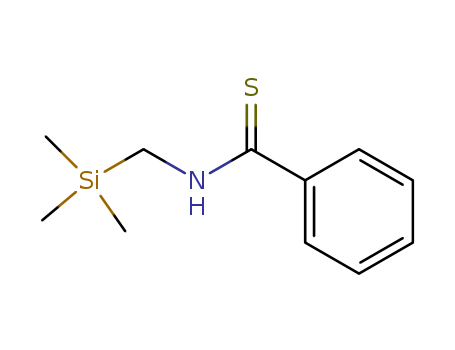 Molecular Structure of 101402-29-3 (Benzenecarbothioamide, N-[(trimethylsilyl)methyl]-)