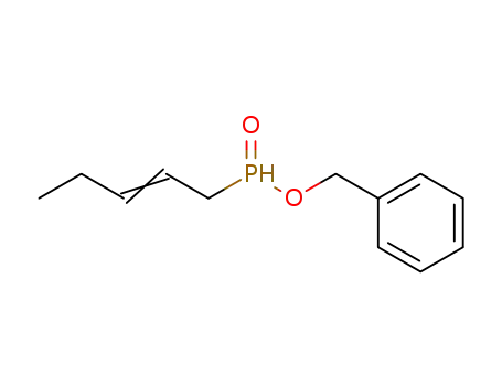 Molecular Structure of 874291-99-3 (Phosphinic acid, 2-pentenyl-, phenylmethyl ester)