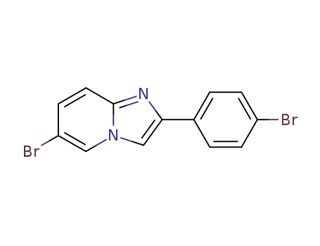 Molecular Structure of 38224-37-2 (6-BROMO-2-(4-BROMOPHENYL)-IMIDAZO[1,2-A]PYRIDINE)
