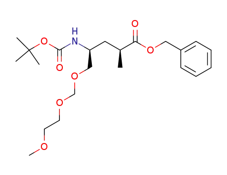 benzyl (2S,4S)-4-(tert-butoxycarbonyl)amino-5-(2-methoxyethoxy)methoxy-2-methylpentanoate