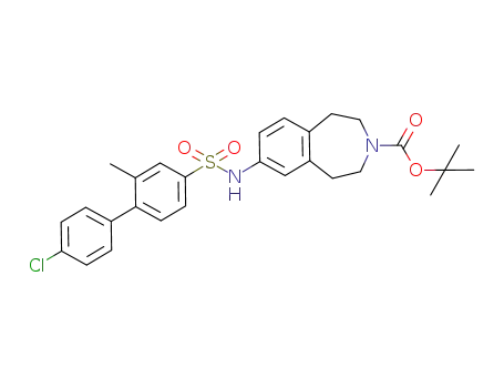 7-(4'-chloro-2-methyl-biphenyl-4-sulfonylamino)-1,2,4,5-tetrahydro-benzo[<i>d</i>]azepine-3-carboxylic acid <i>tert</i>-butyl ester