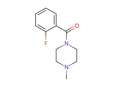 Molecular Structure of 20929-25-3 ((2-FLUORO-PHENYL)-(4-METHYL-PIPERAZIN-1-YL)-METHANONE)