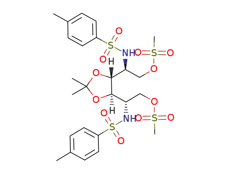 Methanesulfonic acid (S)-2-{(4R,5R)-5-[(S)-2-methanesulfonyloxy-1-(toluene-4-sulfonylamino)-ethyl]-2,2-dimethyl-[1,3]dioxolan-4-yl}-2-(toluene-4-sulfonylamino)-ethyl ester