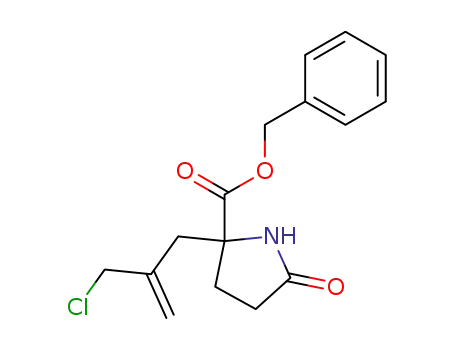 benzyl 5-oxo-2-(2-chloromethylprop-2-enyl)pyrrolidine-2-carboxylate