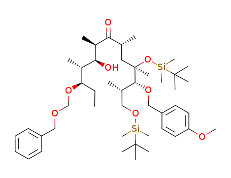 (2S,3R,4R,6R,8R,9S,10R,11R)-11-[(benzyloxy)methoxy]-1,4-bis[(tert-butyldimethylsilyl)oxy]-9-hydroxy-3-[(4-methoxybenzyl)oxy]-2,4,6,8,10-pentamethyltridecan-7-one