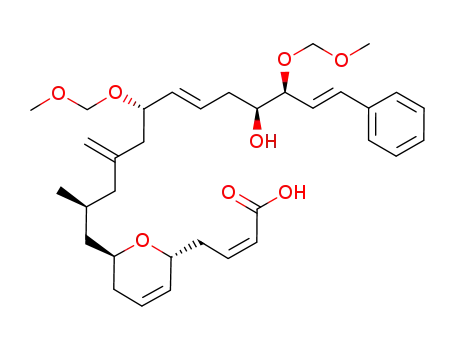 4-[6-(10-hydroxy-6,11-bis-methoxymethoxy-2-methyl-4-methylene-13-phenyl-trideca-7,12-dienyl)-5,6-dihydro-2<i>H</i>-pyran-2-yl]-but-2-enoic acid