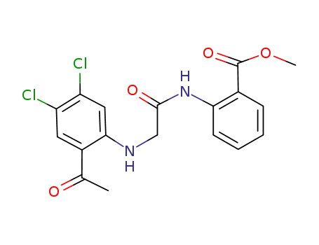 2-[2-(2-acetyl-4,5-dichlorophenylamino)acetylamino]benzoic acid methyl ester