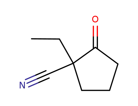 Molecular Structure of 99372-97-1 (1-Ethyl-2-oxocyclopentanecarbonitrile)