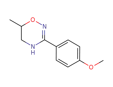 Molecular Structure of 919296-15-4 (2H-1,2,4-Oxadiazine, 5,6-dihydro-3-(4-methoxyphenyl)-6-methyl-)