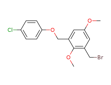 Benzene, 1-(bromomethyl)-3-[(4-chlorophenoxy)methyl]-2,5-dimethoxy-